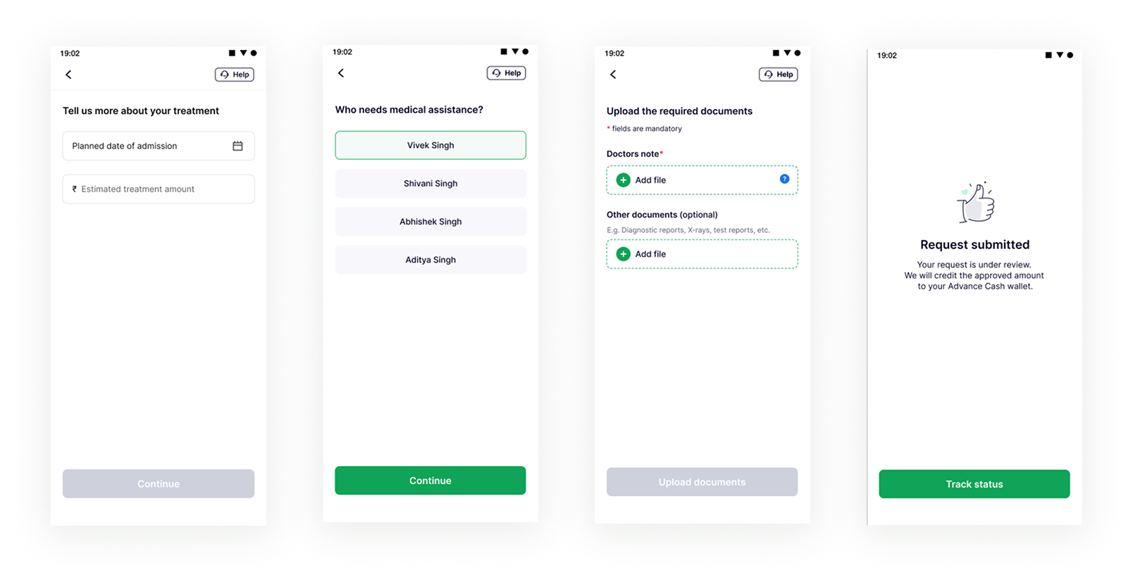 Advance Cash Request Flow